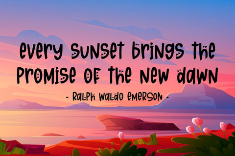 Sunset Story Font Dm Letter Studio 