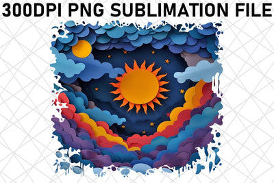 Sunset Sunrise Sublimation Graphic Sublimation afrosvg 