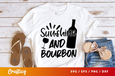 Sunshine and bourbon Svg Design SVG Designangry 