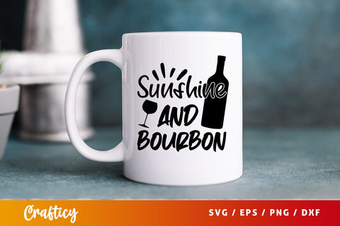 Sunshine and bourbon Svg Design SVG Designangry 
