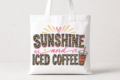 Sunshine And Iced Coffee PNG | Coffee Lover Sublimation Design SVG BillahCrafts 