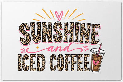 Sunshine And Iced Coffee PNG | Coffee Lover Sublimation Design SVG BillahCrafts 