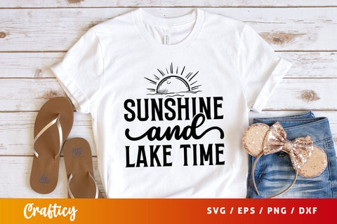 Sunshine And Lake Time Svg Design SVG Designangry 
