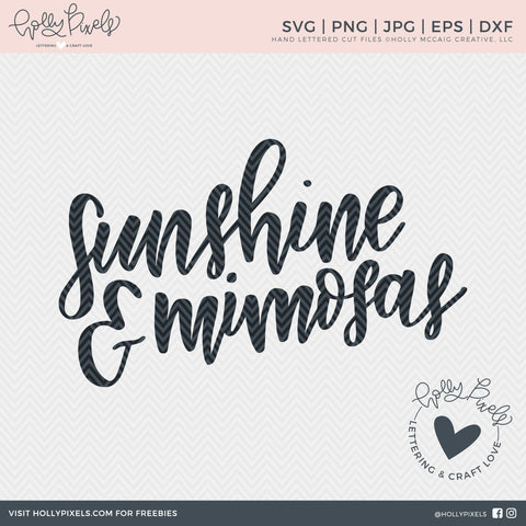 Sunshine and Mimosas | Mimosas SVG | Alcohol SVG SVG Ikonart Design Shop 