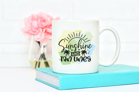 Sunshine and Tan Lines - Summer Sublimation Design Sublimation CraftLabSVG 