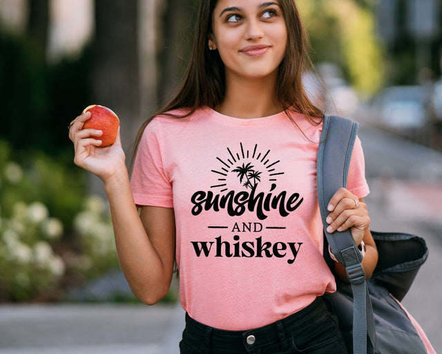 Sunshine and Whiskey svg, Sunshine, Whiskey, Whiskey Drink, Cut files for Cricut, Digital FIles SVG DesignDestine 