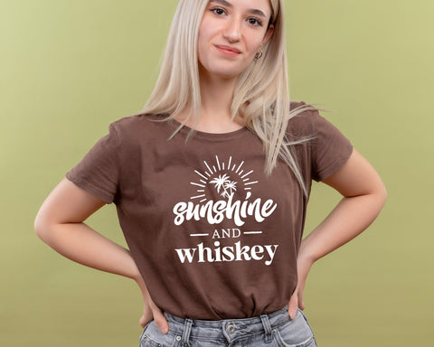 Sunshine and Whiskey svg, Sunshine, Whiskey, Whiskey Drink, Cut files for Cricut, Digital FIles SVG DesignDestine 