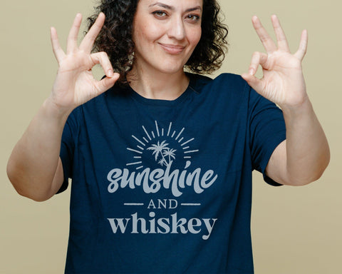 Sunshine and Whiskey svg, Sunshine, Whiskey, Whiskey Drink, Cut files for Cricut, Digital FIles SVG DesignDestine 