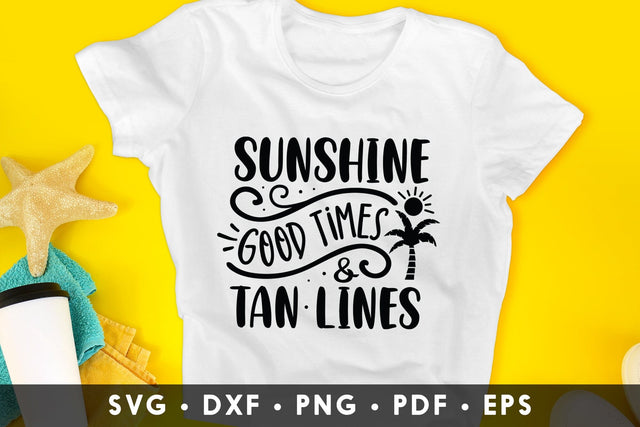Sunshine Good Times & Tan Lines, Summer SVG File SVG CraftLabSVG 
