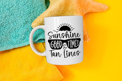 Sunshine Good Times & Tan Lines, Summer SVG SVG CraftLabSVG 