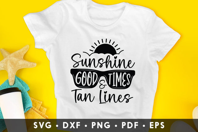 Sunshine Good Times & Tan Lines, Summer SVG SVG CraftLabSVG 