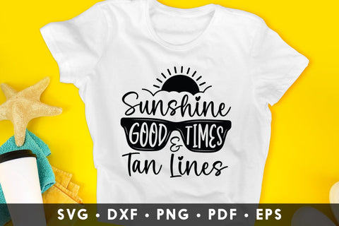 Sunshine Good Times & Tan Lines, Summer SVG SVG CraftLabSVG 