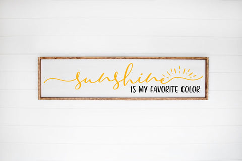 Sunshine Is My Favorite Color - Summer SVG SVG Pickled Thistle Creative 