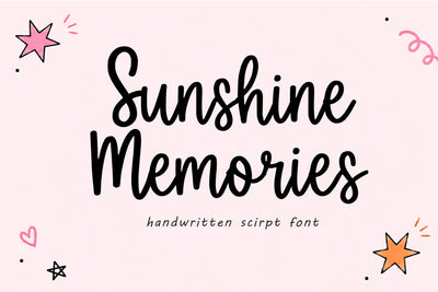 Sunshine Memories Font Chamsae Studio 