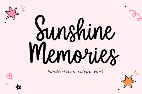 Sunshine Memories Font Chamsae Studio 