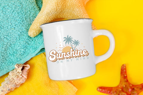 Sunshine on My Mind - Retro Summer Sublimation Sublimation CraftLabSVG 