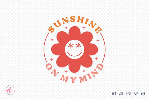Sunshine on My Mind - Retro Summer SVG SVG CraftLabSVG 