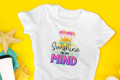 Sunshine on My Mind | Summer Sublimation Design Sublimation CraftLabSVG 
