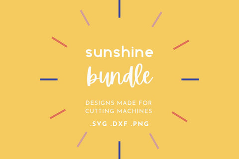 Sunshine Quotes SVG Bundle: Summer Crafting Cut File Designs for DIY Projects and Home Decor SVG Lettershapes 