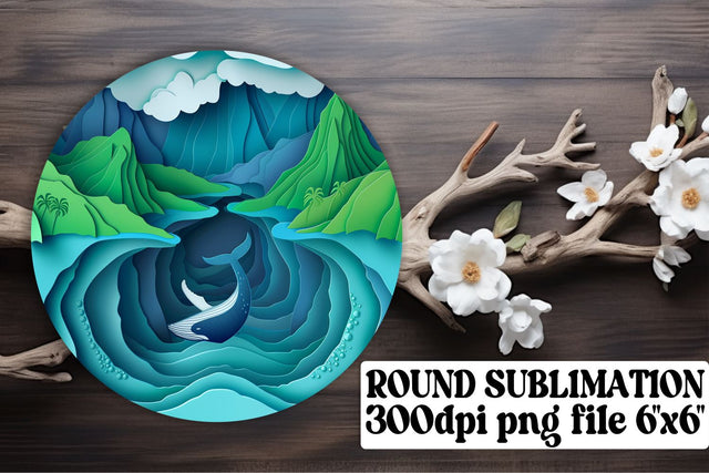 Sunshine Radiance: Circle Keychain Duo Sublimation afrosvg 