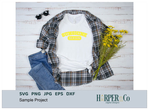 Sunshine Season Laser SVG EPS Cut File SVG HarperNCo 
