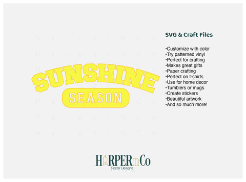Sunshine Season Laser SVG EPS Cut File SVG HarperNCo 