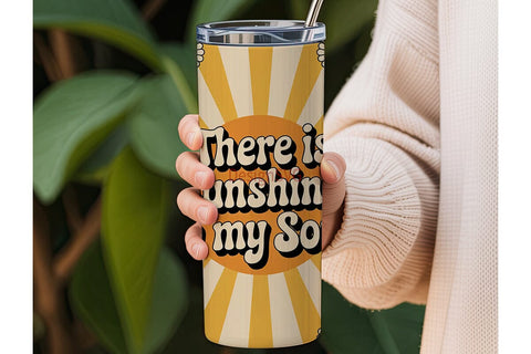 Sunshine Soul 20oz Tumbler Wrap Sublimation DesignSVG 