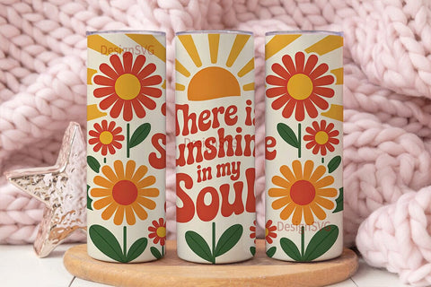 Sunshine Soul 20oz Tumbler Wrap Sublimation DesignSVG 