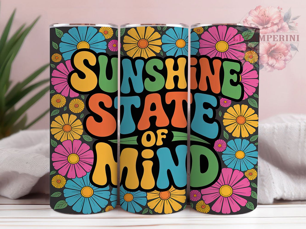 Sunshine State Summer Vibes Tumbler, Summer Vibes Sublimation PNG, 20oz ...