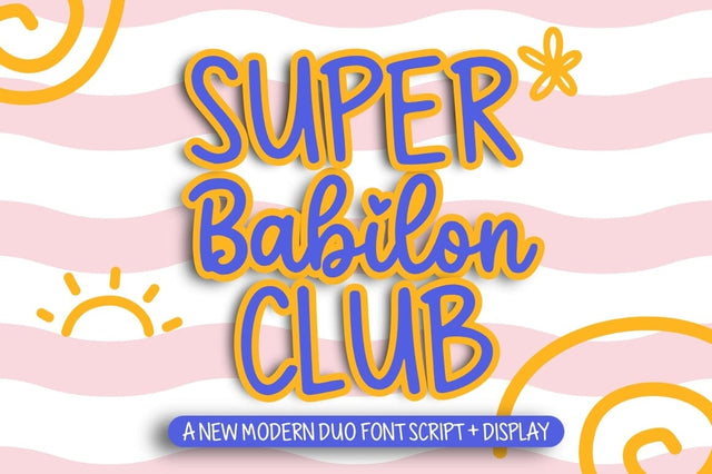 Super Babilon Club Font Studio Natural Ink 