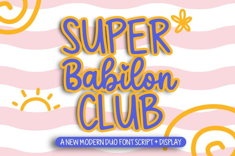 Super Babilon Club Font Studio Natural Ink 