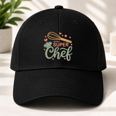 Super Chef Machine Embroidery Design – Whisk Chef Hat Cooking Kitchen Embroidery File Embroidery/Applique DESIGNS PatternFeed8 