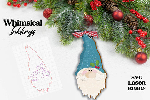 Super Christmas Gnome Laser SVG Bundle SVG Whimsical Inklings 