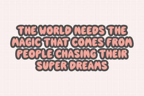 Super Dream - Retro Bubble Font Font Masyafi Studio 