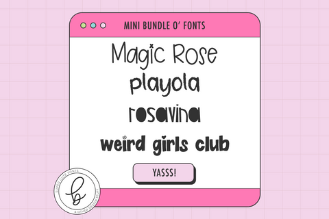 Super Fun Craft Font Mini Bundle Font Beck McCormick 