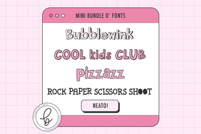 Super Fun Display Font Mini Bundle Font Beck McCormick 