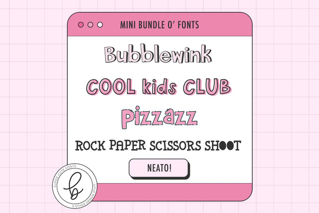 Super Fun Display Font Mini Bundle Font Beck McCormick 
