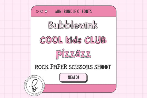 Super Fun Display Font Mini Bundle Font Beck McCormick 