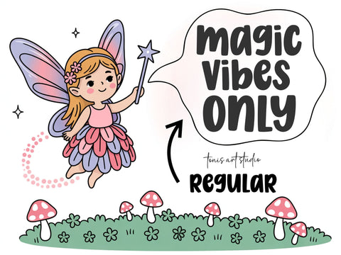 Super Magic Font Bundle, Bubbly Fonts, 5 Styles, Handwritten Font TonisArtStudio 