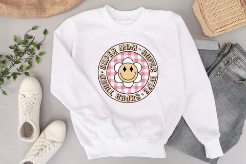 Super Mom - Retro Mother's Day Sublimation Sublimation CraftLabSVG 