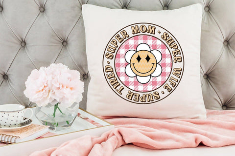 Super Mom - Retro Mother's Day Sublimation Sublimation CraftLabSVG 