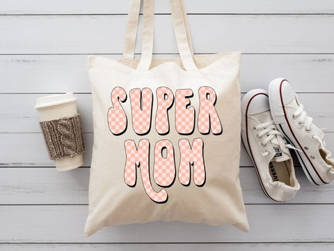 Super Mom Spring Check SVG PNG EPS DXF SVG So Fontsy VIP Design Shop 