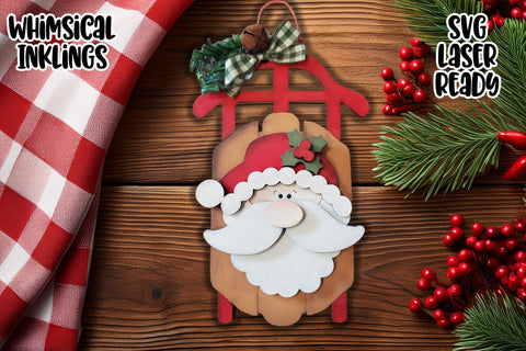 Super Santa Laser SVG Ornament Bundle SVG Whimsical Inklings 