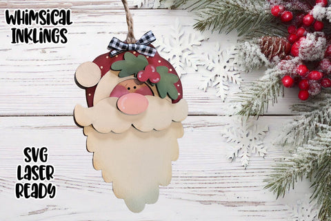Super Santa Laser SVG Ornament Bundle SVG Whimsical Inklings 