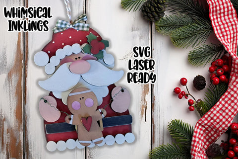 Super Santa Laser SVG Ornament Bundle SVG Whimsical Inklings 