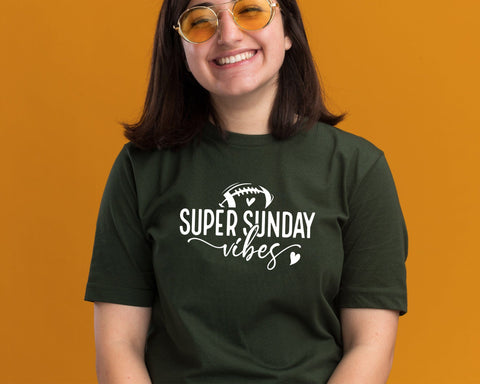 Super Sunday Vibes Svg Png, Football Svg, Football Player Svg, Funny Football Svg Cut Files, Football Game Day Svg File for Cricut Silhouette SVG DesignDestine 