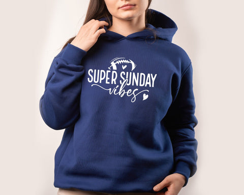 Super Sunday Vibes Svg Png, Football Svg, Football Player Svg, Funny Football Svg Cut Files, Football Game Day Svg File for Cricut Silhouette SVG DesignDestine 