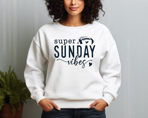 Super Sunday Vibes Svg Png, Football Svg, Football Player Svg, Funny Football Svg Cut Files, Football Game Day Svg File for Cricut Silhouette SVG DesignDestine 