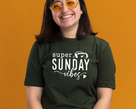 Super Sunday Vibes Svg Png, Football Svg, Football Player Svg, Funny Football Svg Cut Files, Football Game Day Svg File for Cricut Silhouette SVG DesignDestine 