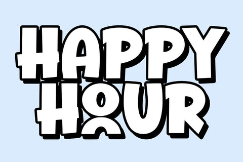 Super Thick - Fun Quirky Font Font Masyafi Studio 